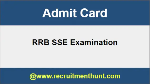 RRB SSE Admit Card